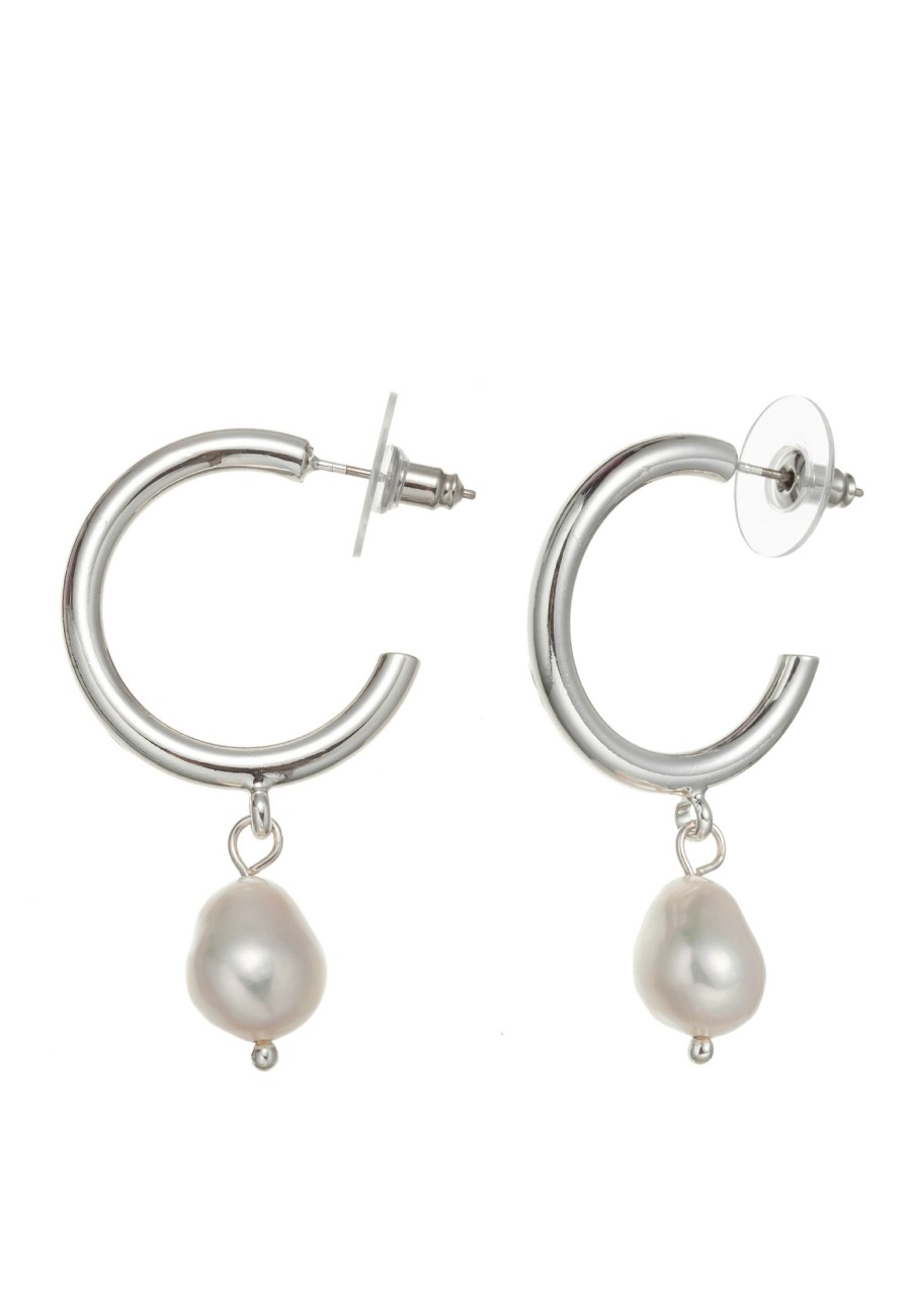 Ohrschmuck Leslii | Creolen Pearls Silber