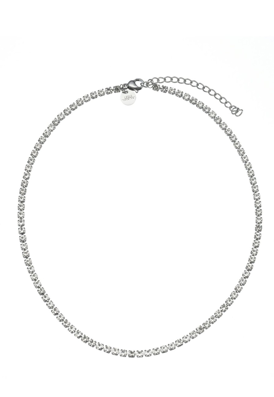 Ketten Leslii | Leslii Kurze Halskette Choker Mit Strasssteinen