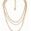 Ketten Leslii | Leslii Damen Kette Layering Gliederkette Modeschmuck Gold