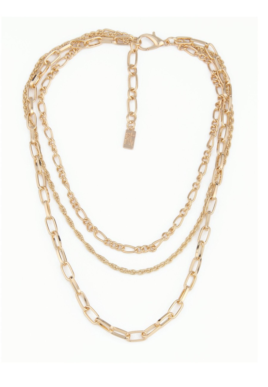 Ketten Leslii | Leslii Damen Kette Layering Gliederkette Modeschmuck Gold