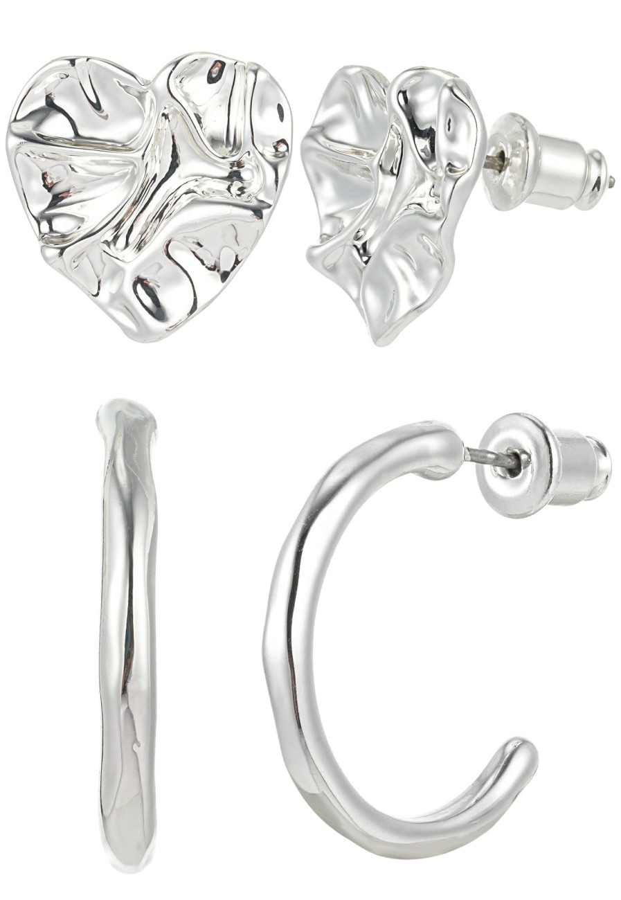 Ohrschmuck Leslii | Leslii Ohrring Set Silber Herz