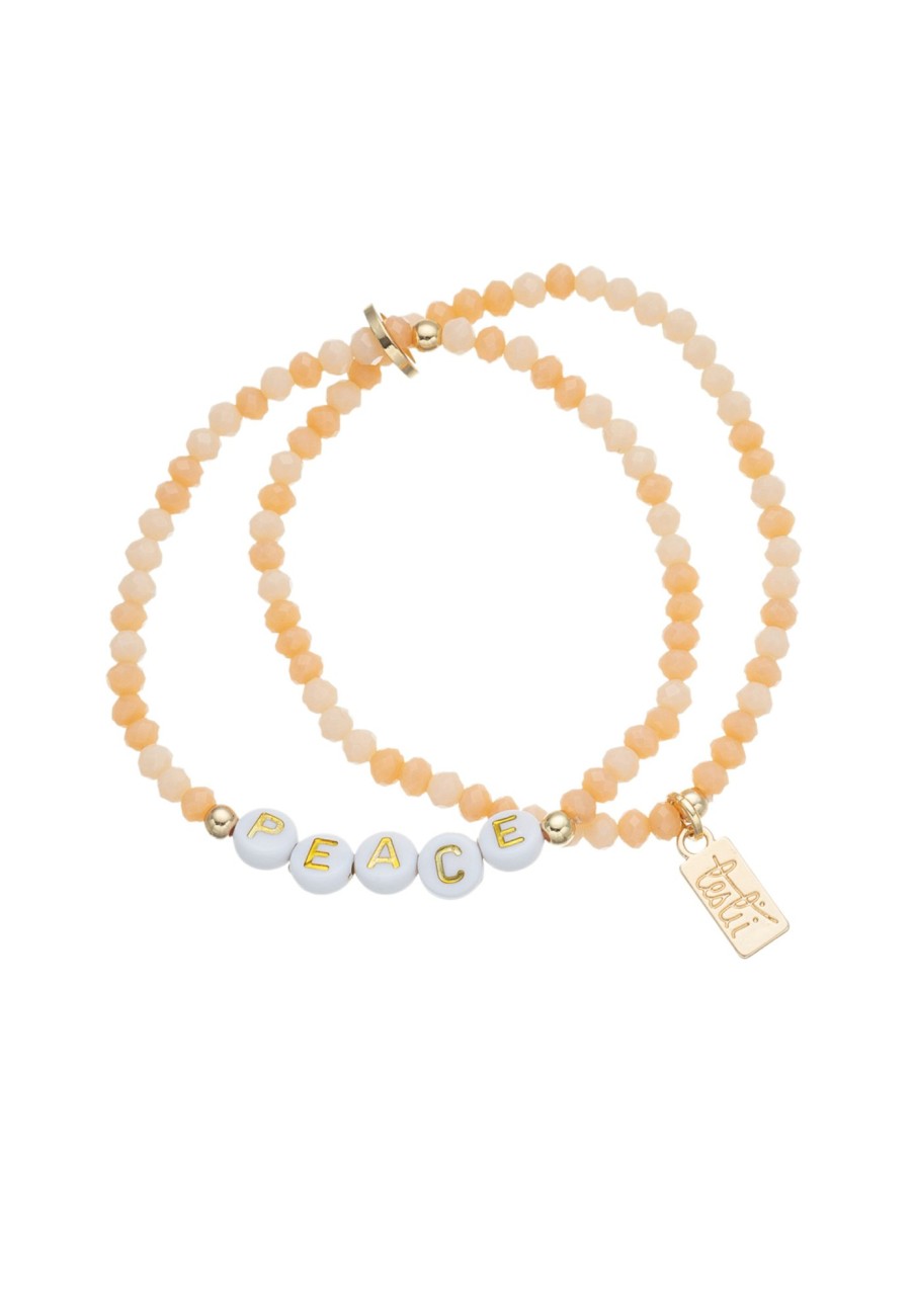 Armschmuck Leslii | Leslii Armband Peace In Orange Gold