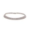 Armschmuck Leslii | Leslii Damen-Armband Statement Glitzer Strass-Armband Modeschmuck Silber Weis