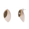 Ohrschmuck Leslii | Leslii Ohrringe Ohrstecker Anne Bicolor Statement Glitzer In Silber Gold