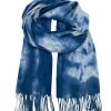 Schals Leslii | Leslii Schal Fransen Batik Blau