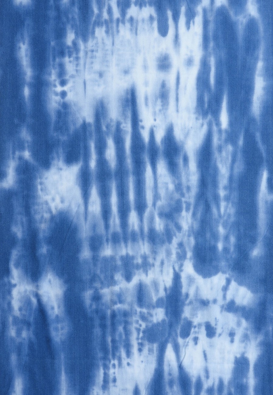 Schals Leslii | Leslii Schal Fransen Batik Blau