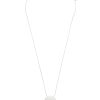 Ketten Leslii | Leslii Lange Halskette Silber Muster Ring-Anhanger