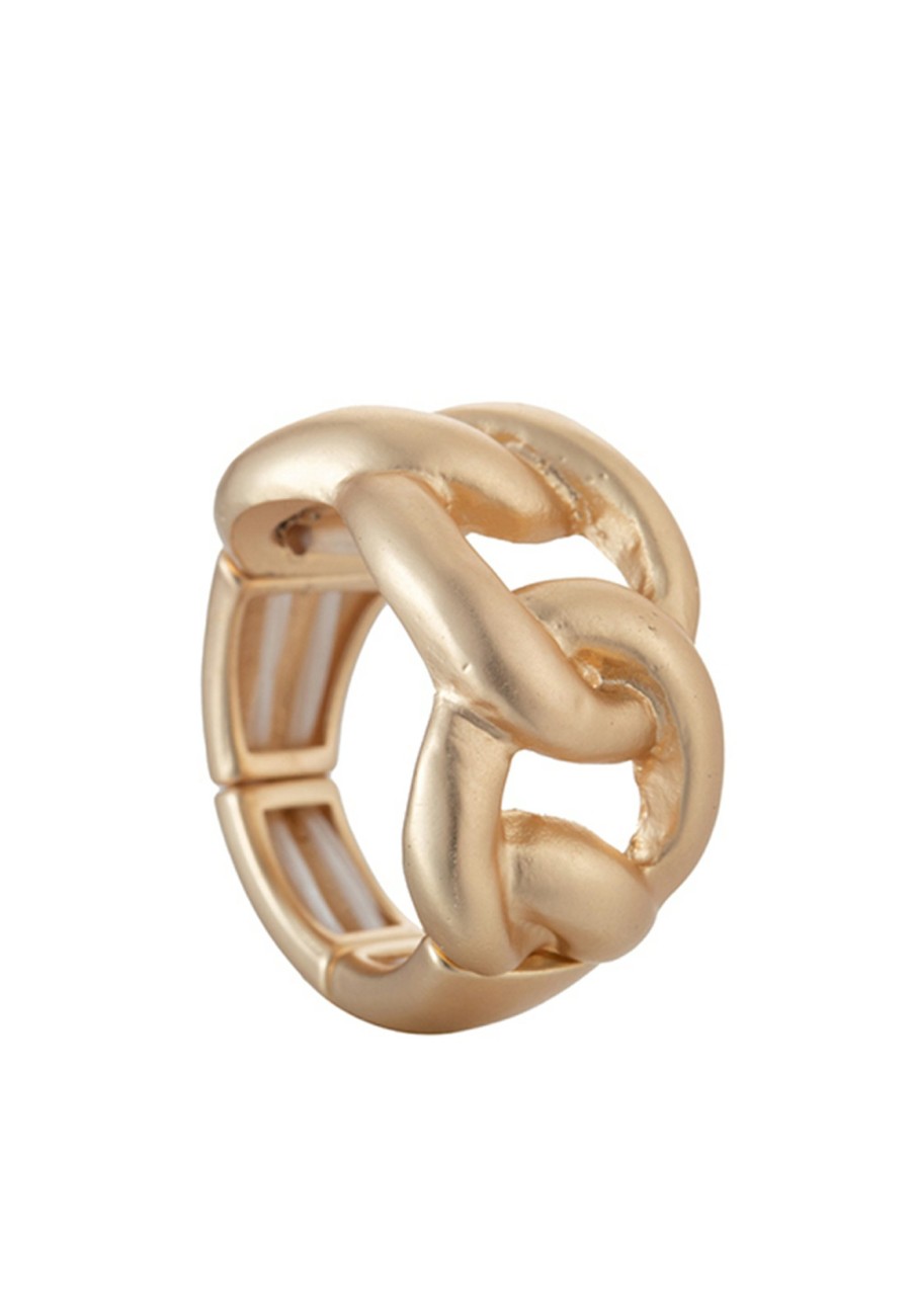 Ringe Leslii | Leslii Ring Gold Mit Glieder-Look