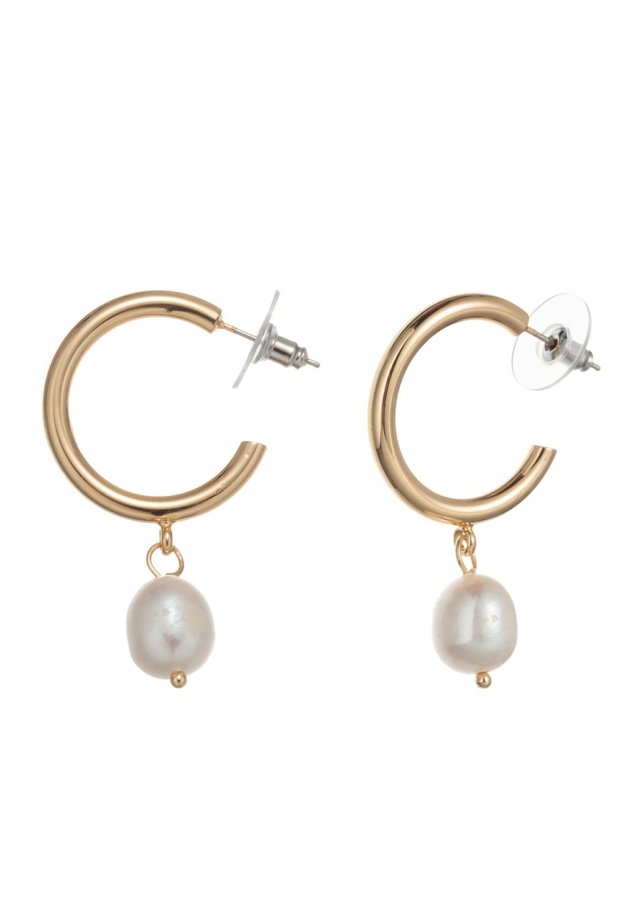 Ohrschmuck Leslii | Creolen Pearls Gold