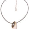 Ketten Leslii | Leslii Halskette Anne Statement Glitzer Bicolor In Silber Gold