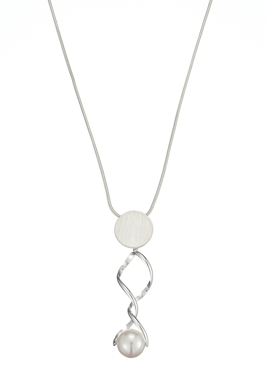 Ketten Leslii | Leslii Lange Halskette Spiralanhanger Perle