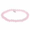 Armschmuck Leslii | Leslii Damen-Armband Kate Kristall Glasperlen-Armband Modeschmuck-Armband Dehnbar Rosa