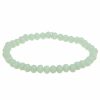 Armschmuck Leslii | Leslii Damen-Armband Kate Kristall Glasperlen-Armband Modeschmuck-Armband Dehnbar Mint Grun