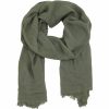 Schals Leslii | Leslii Schal Uni Bambus Natur-Schal Khaki Schal Einfarbig Nachhaltig Bamboo Indoor Schal Khaki