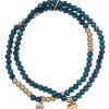 Armschmuck Leslii | Leslii Armband Set Mit Blauen Glaskristallen