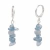 Ohrschmuck Leslii | Leslii Damen-Ohrringe Ohrhanger Blaue Stein-Ohrringe Modeschmuck-Ohrringe Naturstein Silber Blau