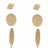 Ohrschmuck Leslii | Leslii Damen-Ohrringe 4Er Set Goldene Ohrstecker Weise Perlen-Ohrringe Modeschmuck Gold