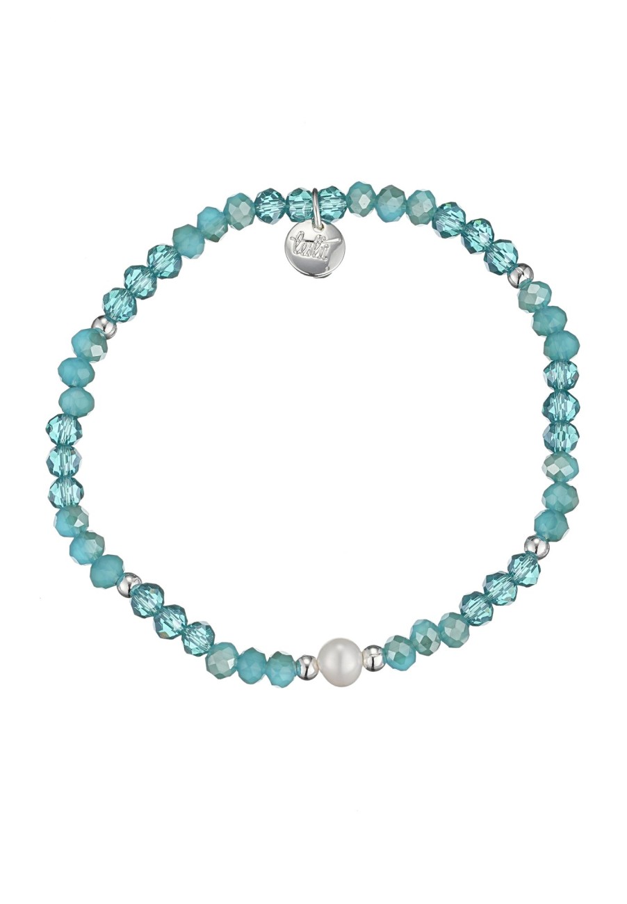 Armschmuck Leslii | Leslii Armband Kristall Perle Blau