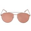 Sonnenbrillen Leslii | Leslii Sonnenbrille Damen Piloten-Brille Doppelsteg Designerbrille Sunglasses Metall Rosegold