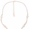 Ketten Leslii | Leslii Kurze Halskette White Pearls In Rose