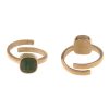 Ringe Leslii | Leslii Ring Funkel Glasstein Goldener Ring Modeschmuck Gold Grun