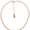 Ketten Leslii | Leslii Damen-Kette Rita Perlen-Anhanger Suswasser-Zuchtperle Glasperlen-Kette Modeschmuck Braun