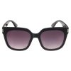 Sonnenbrillen Leslii | Leslii Sonnenbrille Damen Statement Schwarze Designerbrille Sunglasses Kunststoff Schwarz