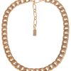 Ketten Leslii | Leslii Damen-Kette Statement Panzer-Kette Massiv Glieder-Kette Goldene Modeschmuck-Kette Gold