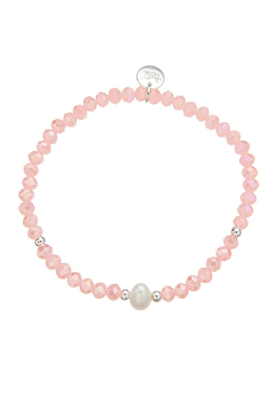 Armschmuck Leslii | Leslii Armband Kristall Perle Peach