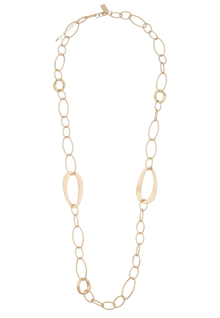 Ketten Leslii | Leslii Damen-Kette Statement Lange Halskette Gliederkette Gold