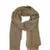 Schals Leslii | Leslii Schal Uni Bambus Natur-Schal Beiger Schal Einfarbig Nachhaltig Bamboo Indoor Schal In Beige