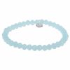 Armschmuck Leslii | Leslii Damen-Armband Kate Kristall Glasperlen-Armband Modeschmuck-Armband Dehnbar Hell-Blau