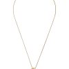 Ketten Leslii | Leslii Damen-Kette Muster Ring-Anhanger Matt Schlangen-Kette Gold Braun