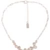 Ketten Leslii | Leslii Damen-Kette Perlen-Anhanger Suswasser-Zuchtperle Glieder-Kette Modeschmuck Silber Weis