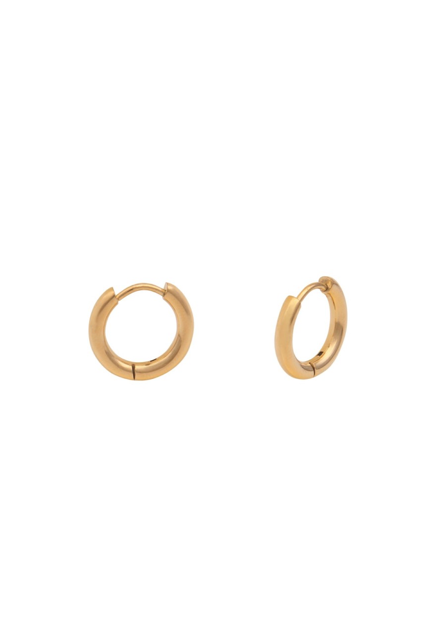 Ohrschmuck Leslii | Leslii Damen-Ohrringe Creolen Classic Ohrringe Vergoldet 18K Modeschmuck-Ohrringe Gold