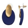 Ohrschmuck Leslii | Brushed Ohrring Blau