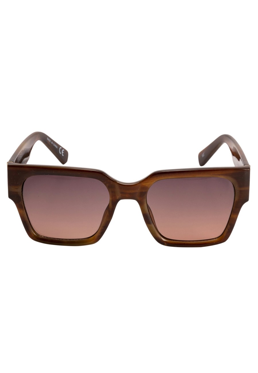 Sonnenbrillen Leslii | Leslii Sonnenbrille Retro Look Damen Sunglasses Designerbrille In Braun