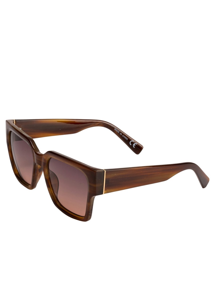 Sonnenbrillen Leslii | Leslii Sonnenbrille Retro Look Damen Sunglasses Designerbrille In Braun