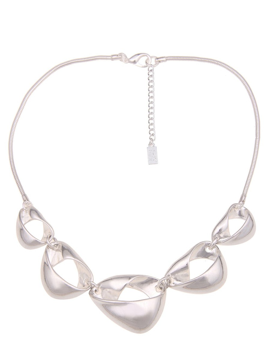 Ketten Leslii | Leslii Kurze Halskette Statement Collier In Silber