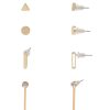 Ohrschmuck Leslii | Leslii Damen-Ohrringe Ohrstecker Im 4Er Set Modeschmuck-Ohrringe Ohrschmuck Gold Weis