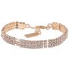 Armschmuck Leslii | Leslii Armband Statement Glitzer Strass-Armband In Gold Weis