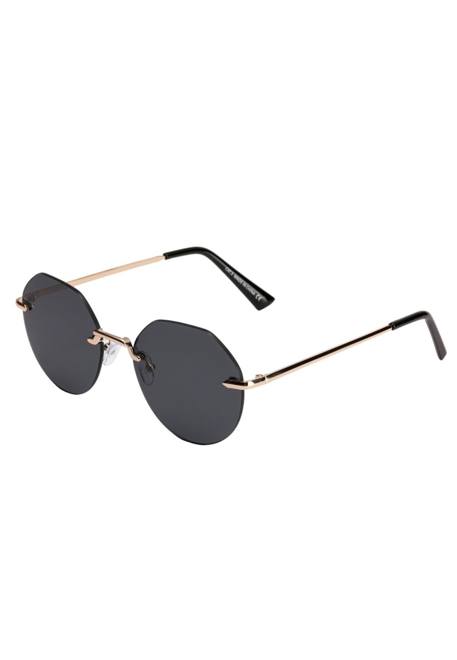 Sonnenbrillen Leslii | Leslii Sonnenbrille Rahmenlose Damen Sunglasses Designerbrille Rhimless In Gold