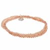 Armschmuck Leslii | Leslii Damen-Armband Kelly Kristall Glasperlen-Armband Modeschmuck-Armband Dehnbar Braun Beige