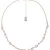 Ketten Leslii | Leslii Damen-Kette Matt Look Collier Mattierte Glieder-Kette Silberne Modeschmuck-Kette Silber