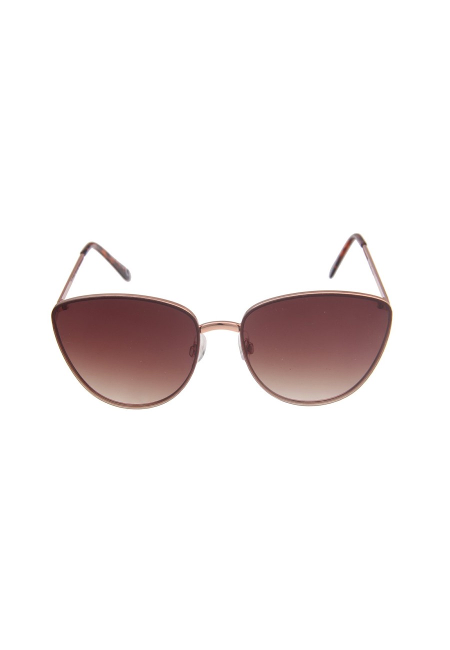 Sonnenbrillen Leslii | Leslii Sonnenbrille Cateye Style Damen Sunglasses Designerbrille In Rose Braun