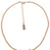 Ketten Leslii | Leslii Damen-Kette Rita Perlen-Anhanger Suswasser-Zuchtperle Glasperlen-Kette Modeschmuck Braun