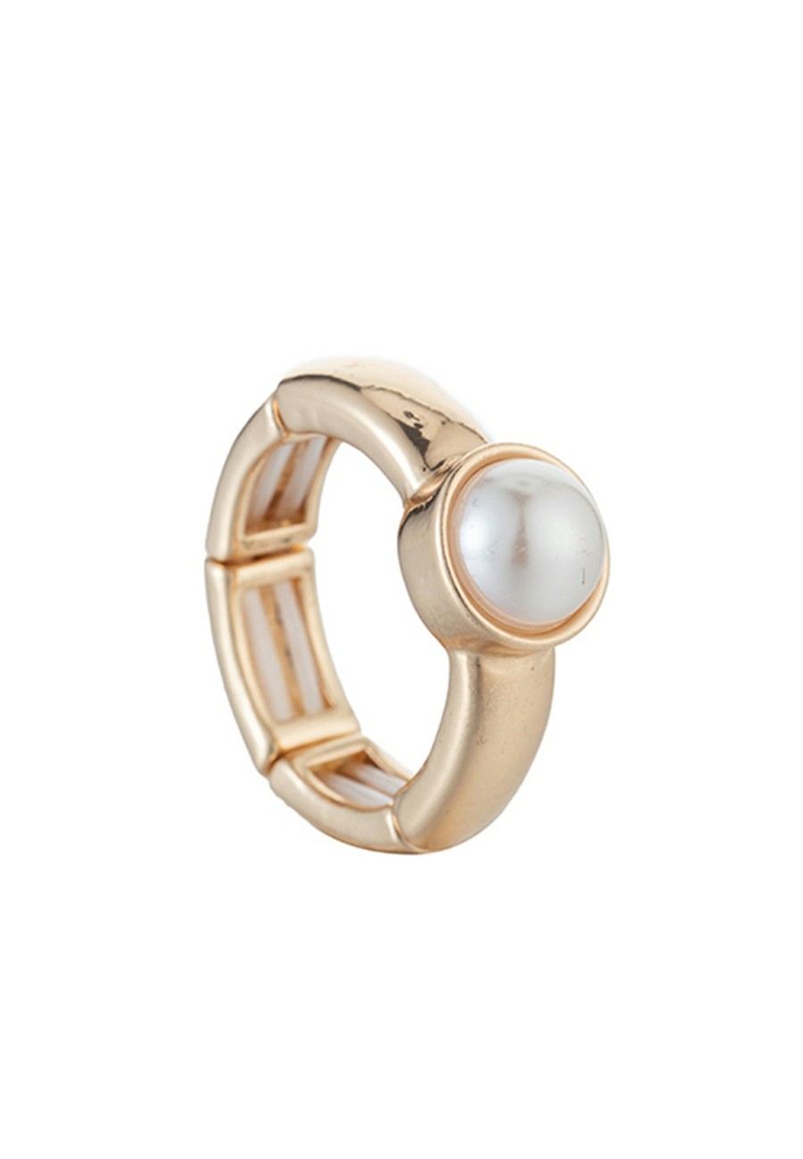 Ringe Leslii | Leslii Ring Gold Perle