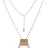 Ketten Leslii | Leslii Damen-Kette Bicolor Formen Matt Schlangen-Kette Silberne Modeschmuck-Kette Silber Gold